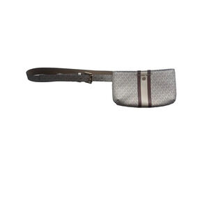 Michael Kors Signature Canvas Belt Bag Cream Beige Fanny Pack Crossbody L XL New